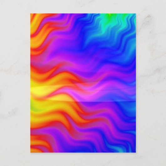Colorful rainbow abstract 3D art Briefkaart (Voorkant)