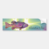COLORFUL RAINBOW BASS BUMPERSTICKER (Voorkant)