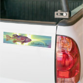 COLORFUL RAINBOW BASS BUMPERSTICKER (Op Truck)