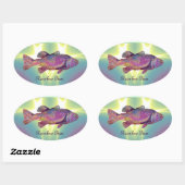 COLORFUL RAINBOW BASS OVALE STICKER (Vel)
