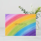 Colorful Rainbow Birthday Celebration Card Kaart (Staand voorkant)