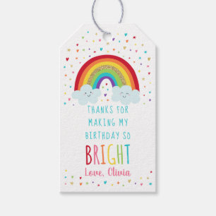 Colorful Rainbow Birthday Dank u Cadeaulabel