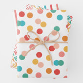 Colorful Rainbow Birthday Inpakpapier Vel (In situ)