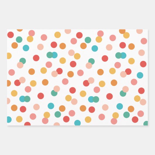 Colorful Rainbow Birthday Inpakpapier Vel (Voorkant)