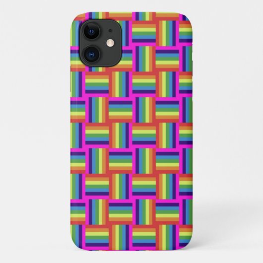 Colorful Rainbow Block Patroon Case-Mate iPhone Case (Achterkant)