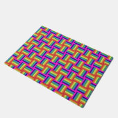 Colorful Rainbow Block Patroon Deurmat (Schuin)