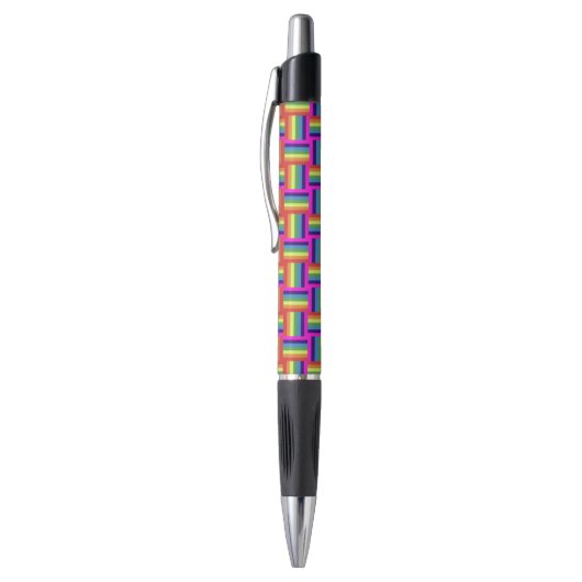 Colorful Rainbow Block Patroon Pen (Top (Verticaal))