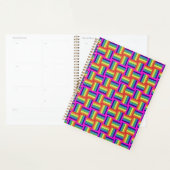 Colorful Rainbow Block Patroon Planner (Display)