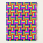 Colorful Rainbow Block Patroon Planner (Achterkant)