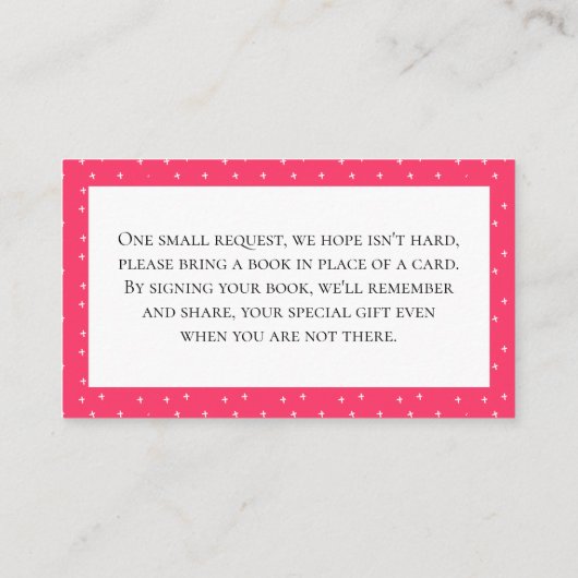 Colorful Rainbow Book Request Card Plaatskaartje (Achterkant)