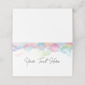 Colorful Rainbow Bubble Plaatskaartje (Buitenkant ongevouwen)