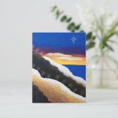 Colorful Rainbow Coast Seascape Folk Art Briefkaart (Staand voorkant)