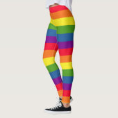 Colorful Rainbow Flag Gay Pride Leggings (Links)