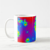 Colorful Rainbow Fractal Art Koffiemok (Links)