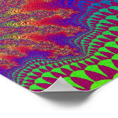 Colorful Rainbow Fractal Poster (Hoek)