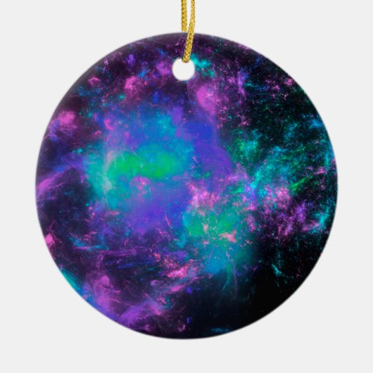 colorful rainbow fractals keramisch ornament (Voorkant)