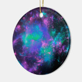 colorful rainbow fractals keramisch ornament (Links)