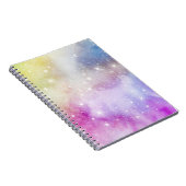 Colorful Rainbow Galaxy Pattern Notitieboek (Rechterzijde)