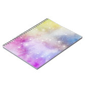 Colorful Rainbow Galaxy Pattern Notitieboek (Linkerzijde)