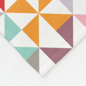Colorful Rainbow Geometric Pinwheels Fleece Deken (Hoek)