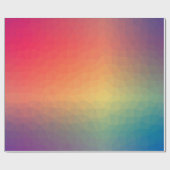 Colorful rainbow gradient geometric cadeaupapier (Vlak)