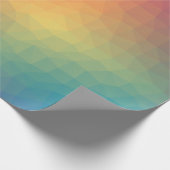 Colorful rainbow gradient geometric cadeaupapier (Hoek)