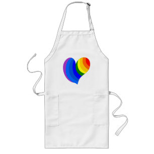 COLORFUL RAINBOW HEART LANG SCHORT