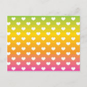 Colorful Rainbow Hearts Pattern Gifts Briefkaart (Voorkant)