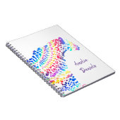 Colorful Rainbow Jaguar Notitieboek (Rechterzijde)
