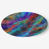 Colorful Rainbow Lightning  Storm Papieren Bordje (Gekanteld)