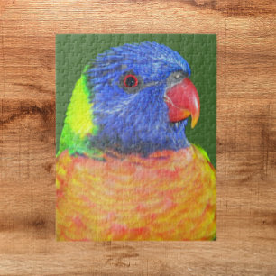Colorful Rainbow Loriket Parrot Foto Legpuzzel