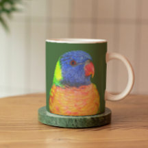 Colorful Rainbow Loriket Parrot Foto