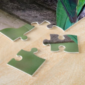 Colorful Rainbow Loriket Parrots Eating Legpuzzel (Zijkant)