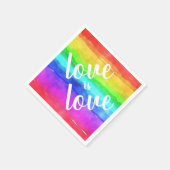 Colorful Rainbow|Love is Love| Gay Pride Servet (Hoek)