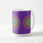Colorful Rainbow Mandala Mug Koffiemok (Voorkant rechts)
