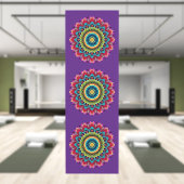 Colorful Rainbow Mandala Yoga Mat