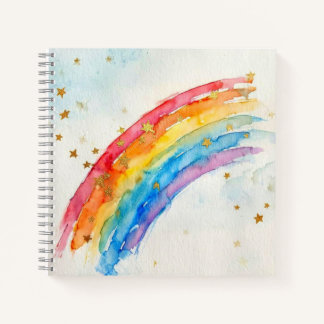 Colorful Rainbow Notebook.  Notitieboek