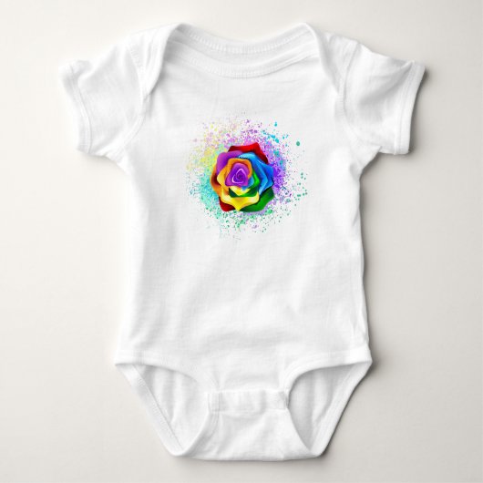 Colorful Rainbow Rose Romper (Voorkant)