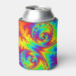 Colorful Rainbow Spiral Fractal Blikjeskoeler