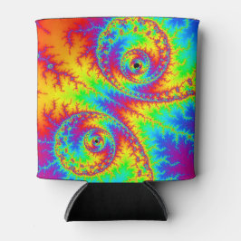 Colorful Rainbow Spiral Fractal Blikjeskoeler