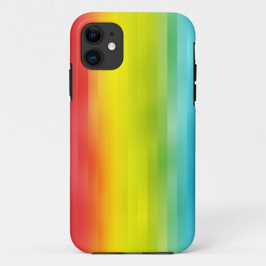 Colorful Rainbow Stripes iPhone 5/5S Hoesje (Achterkant)
