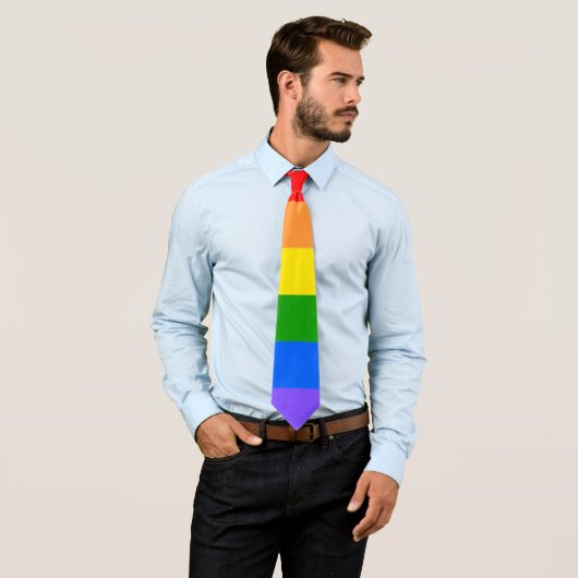 Colorful Rainbow Stropdas (In situ)
