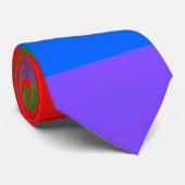 Colorful Rainbow Stropdas (Opgerold)