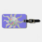 Colorful Rainbow Sun Bagagelabel (Voorkant horizontaal)