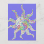 Colorful Rainbow Sun Briefkaart (Voorkant)