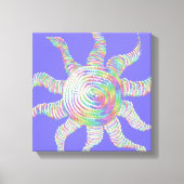 Colorful Rainbow Sun Canvas Afdruk (Voorkant)