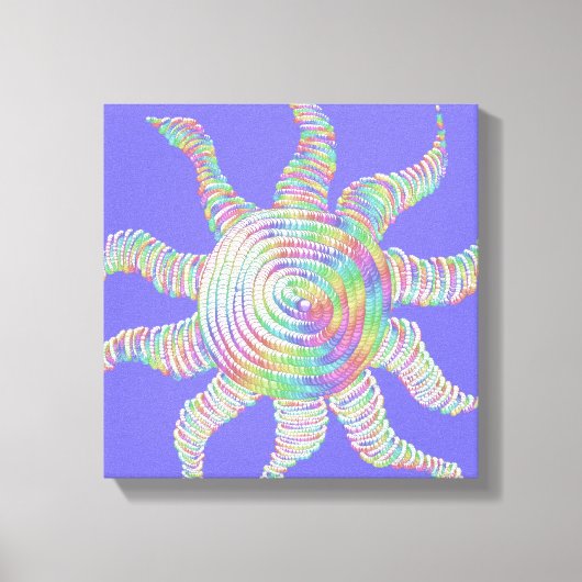 Colorful Rainbow Sun Canvas Afdruk (Voorkant)