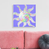 Colorful Rainbow Sun Canvas Afdruk (Insitu (Woonkamer))
