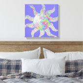 Colorful Rainbow Sun Canvas Afdruk (Insitu (Slaapkamer))