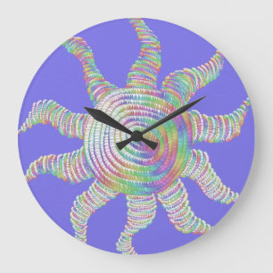 Colorful Rainbow Sun Grote Klok